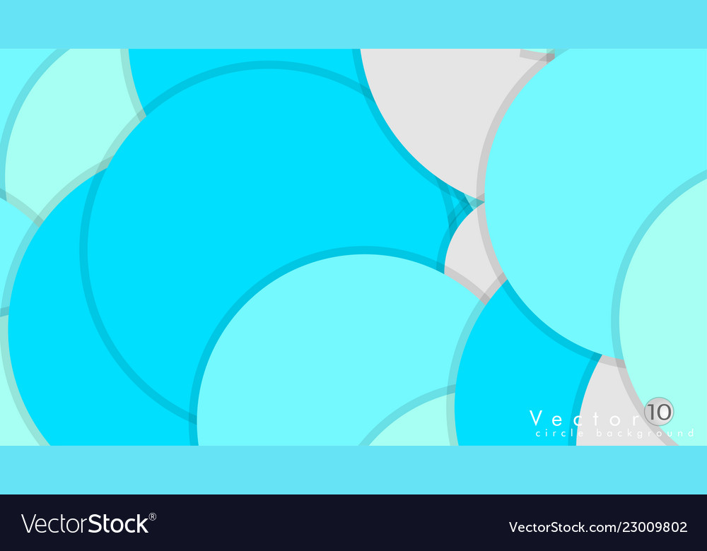 Simple and colorful circles background design vector image Simple and colorful circles background design