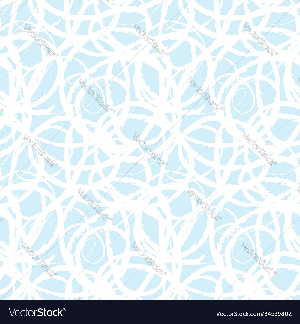 Sky blue brush stroke fur seamless pattern