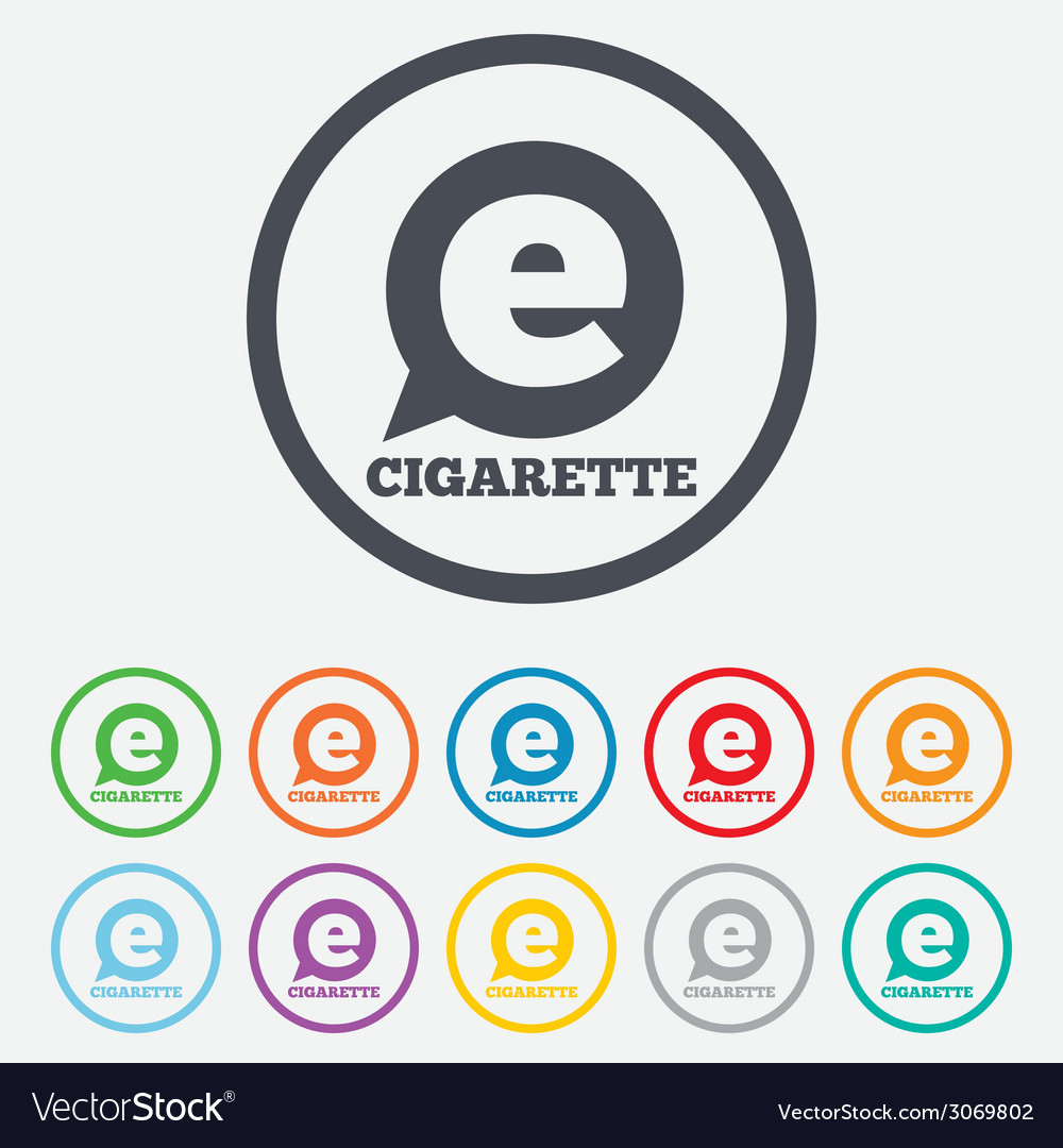 smoking sign icon e cigarette symbol royalty free vector