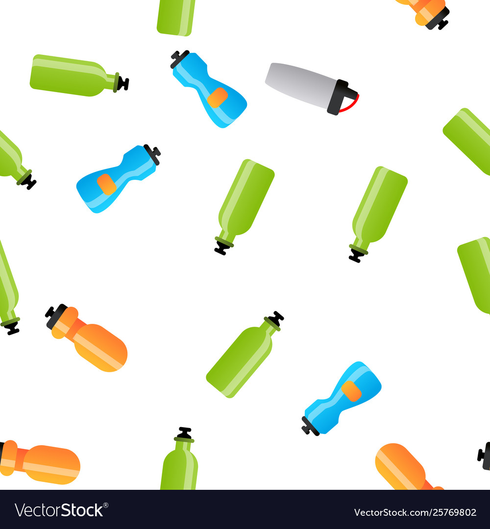 Sportflasche Fitness Zubehör nahtlos vector image Sportflasche Fitness Zubehör nahtlos