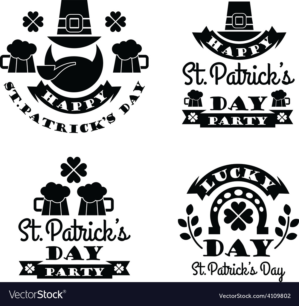 Typographic saint patricks day design