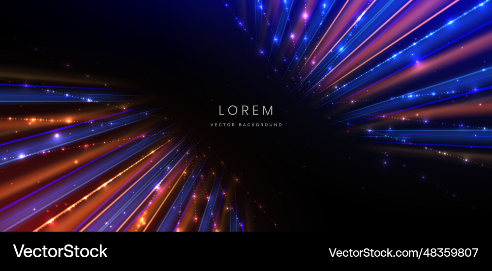 Abstract technology futuristic glowing neon blue Vector Image
