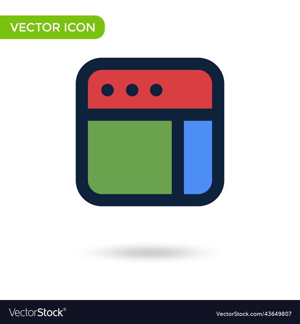 Browser window icon minimal and creative