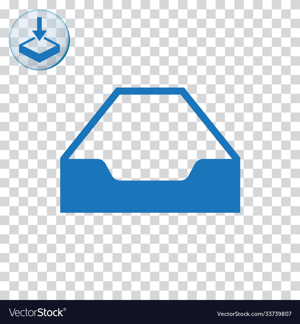 Empty drawer icon for web and mobile