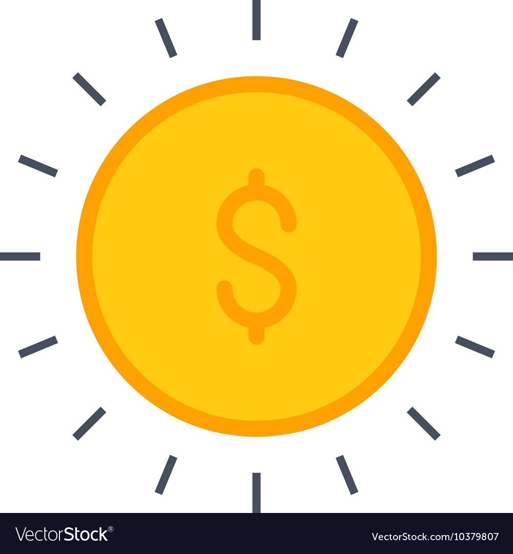 Gold coin Royalty Free Vector Image - VectorStock