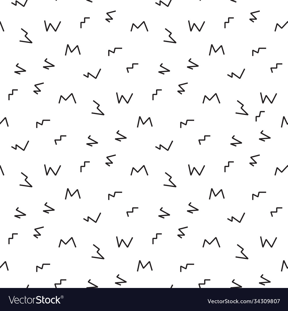 Memphis style with geometric pattern vector image Memphis style with geometric pattern