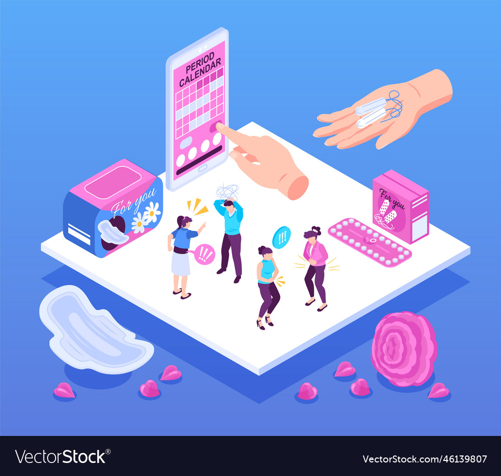 Menstrual Cycle Concept Royalty Free Vector Image Menstrual Cycle Concept Royalty Free Vector Image