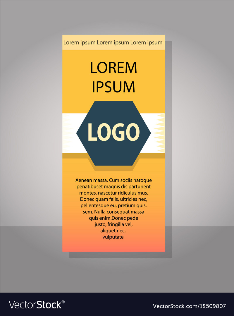 poster flyer pamphlet brochure cover design vector image
