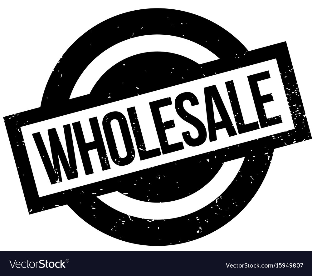 Wholesale rubber stamp Royalty Free Vector Image