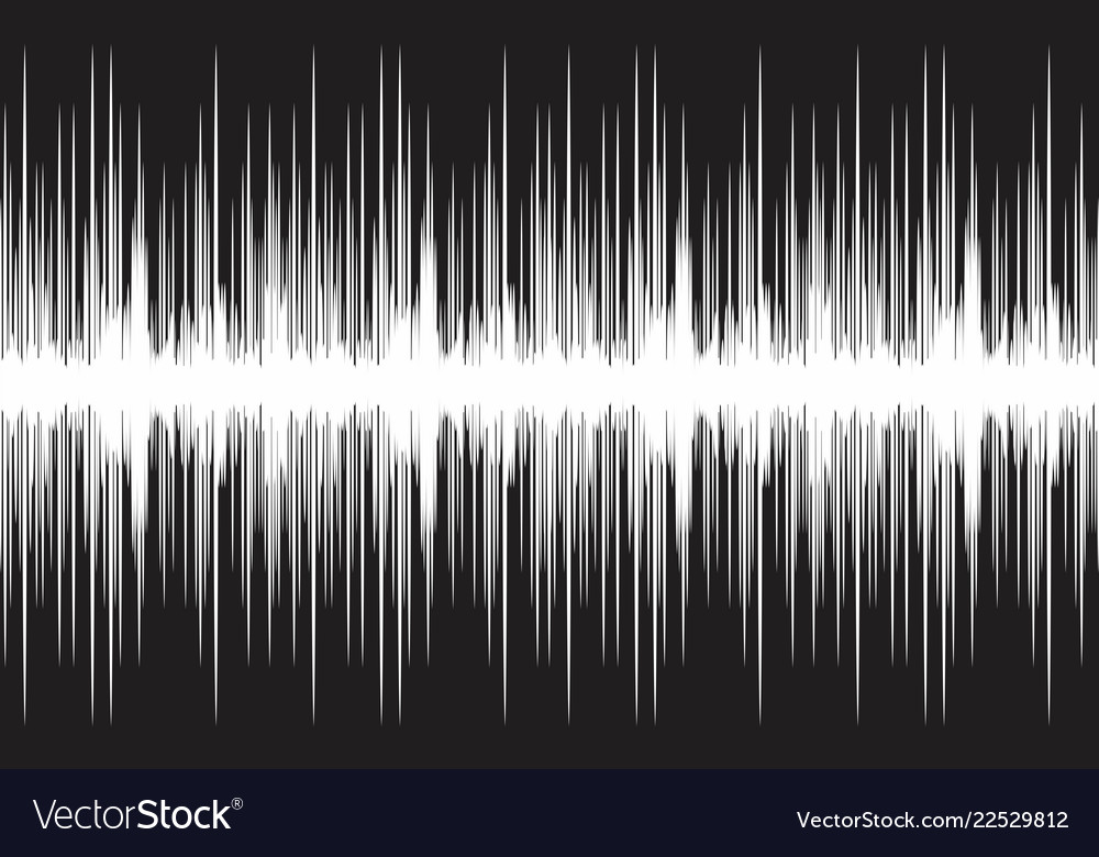 Background with sound wave