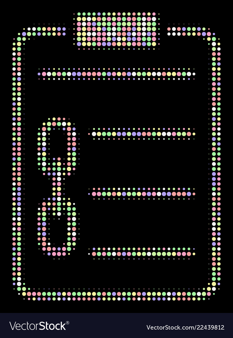 Blockchain contract halftone composition of dots