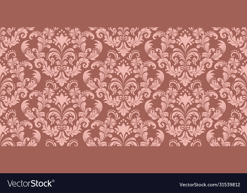 Damask seamless pattern element classical vector image Damask seamless pattern element classical