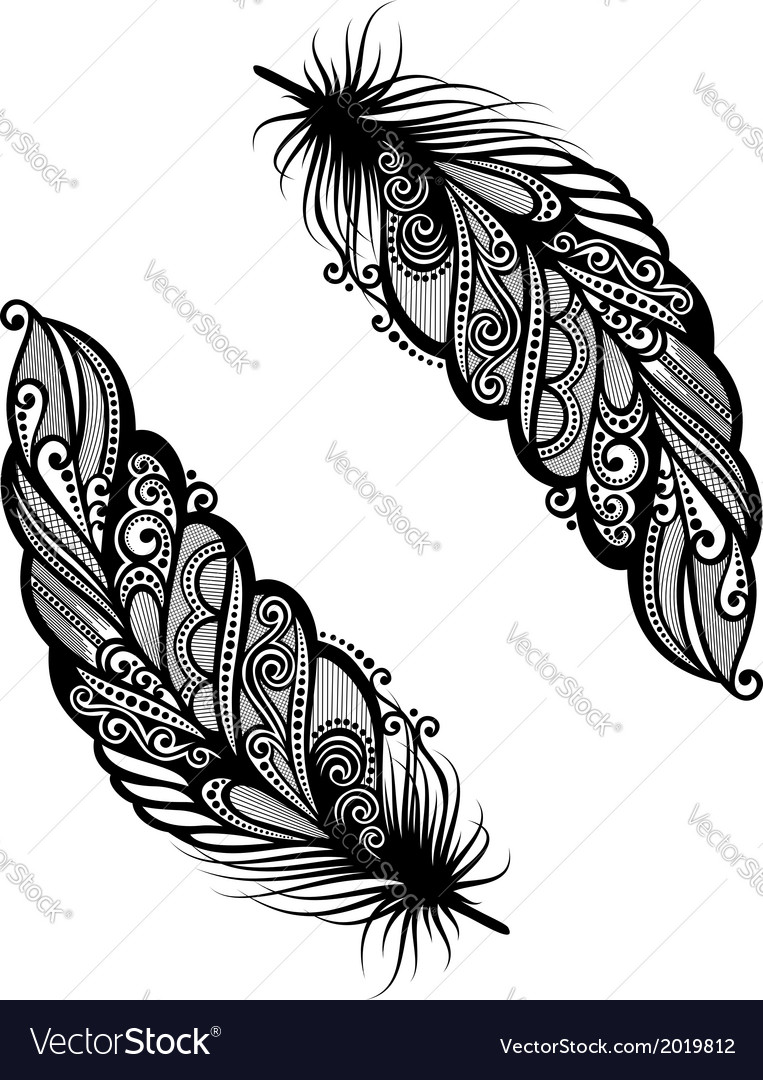 Elegant Feather Pattern