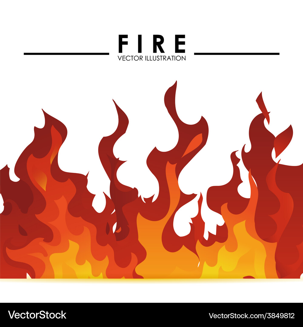 Fire flame Royalty Free Vector Image - VectorStock