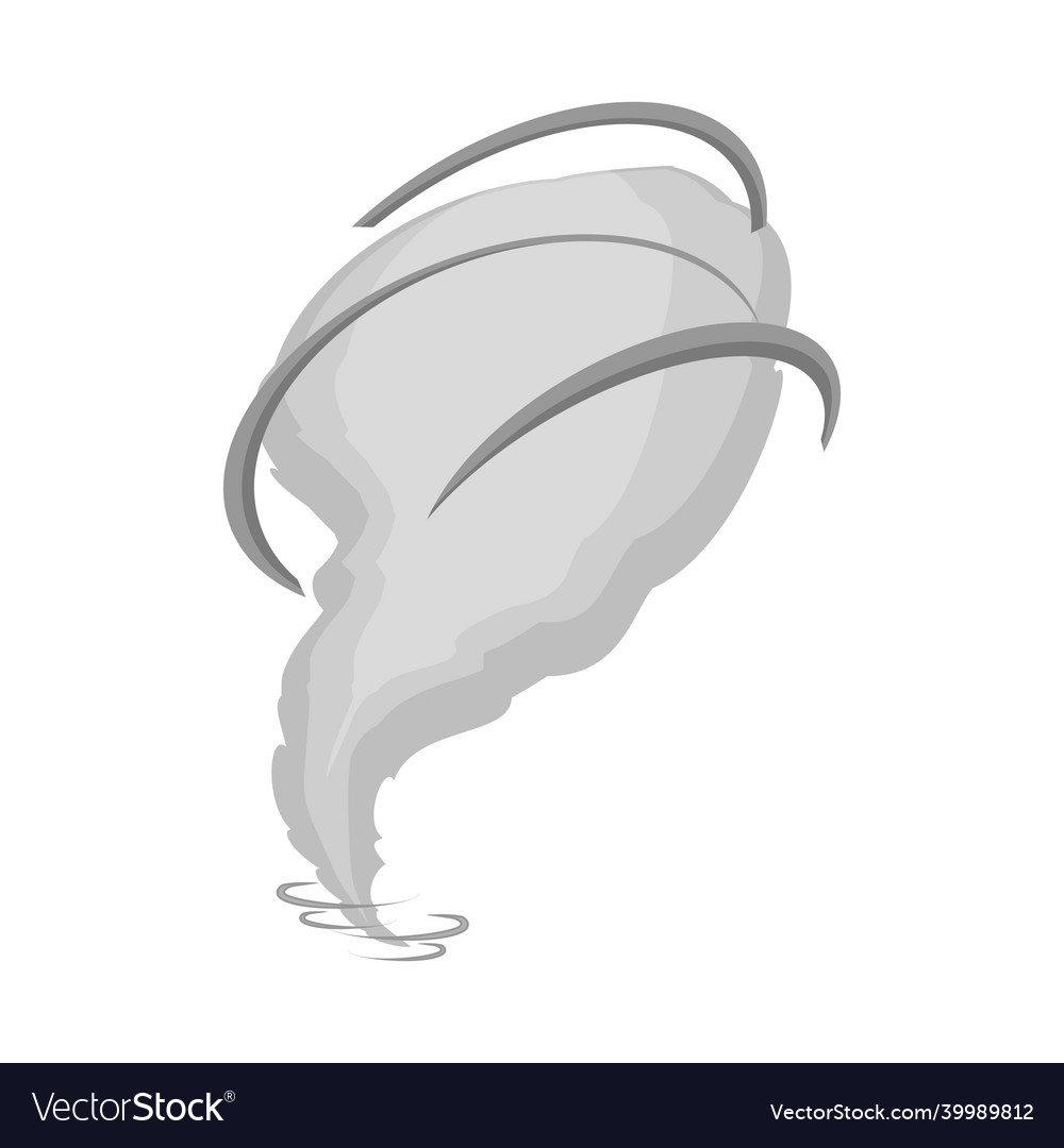Isolated object of tornado and wind icon web