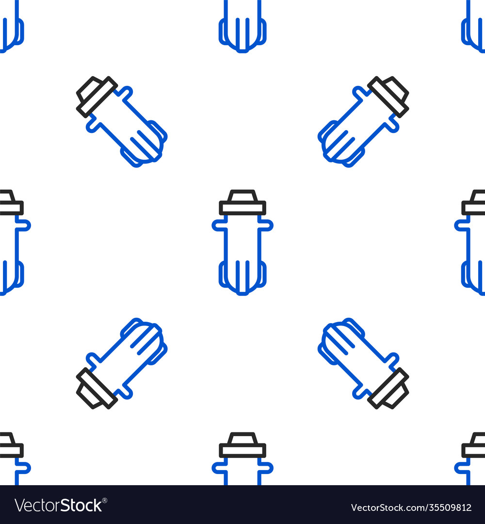 Line water filter icon isolated seamless pattern vector image Line water filter icon isolated seamless pattern