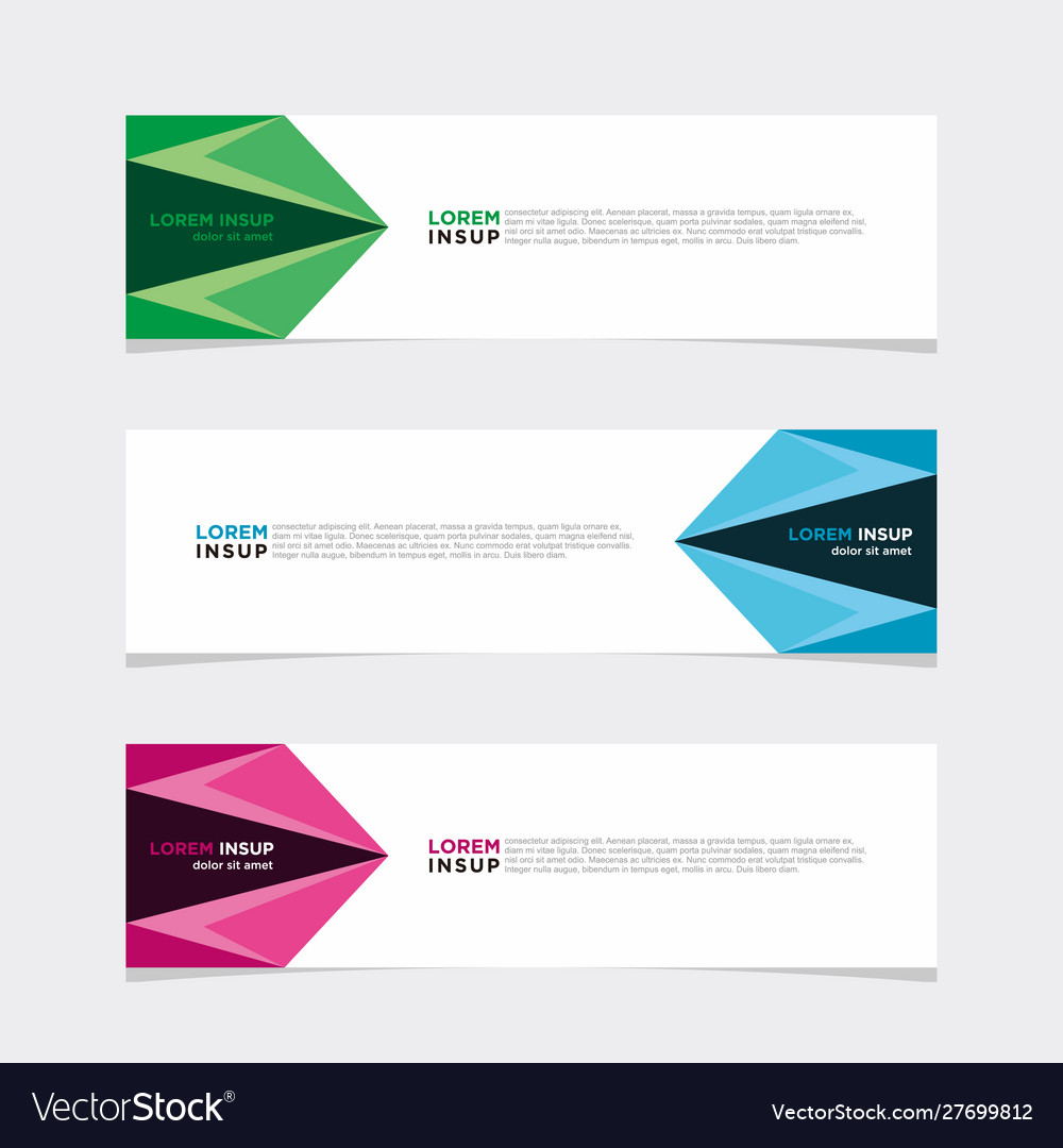 Modern banner web background abstract design Vector Image Modern banner web background abstract design