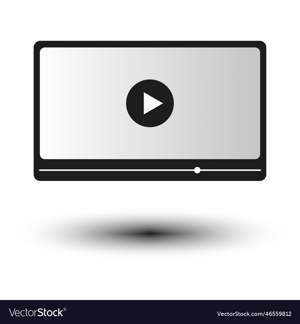 Play screen icon computer interface