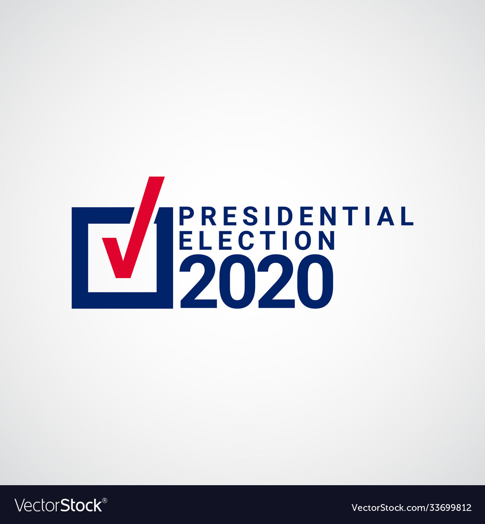 Presidential election 2020 template design Vector Image