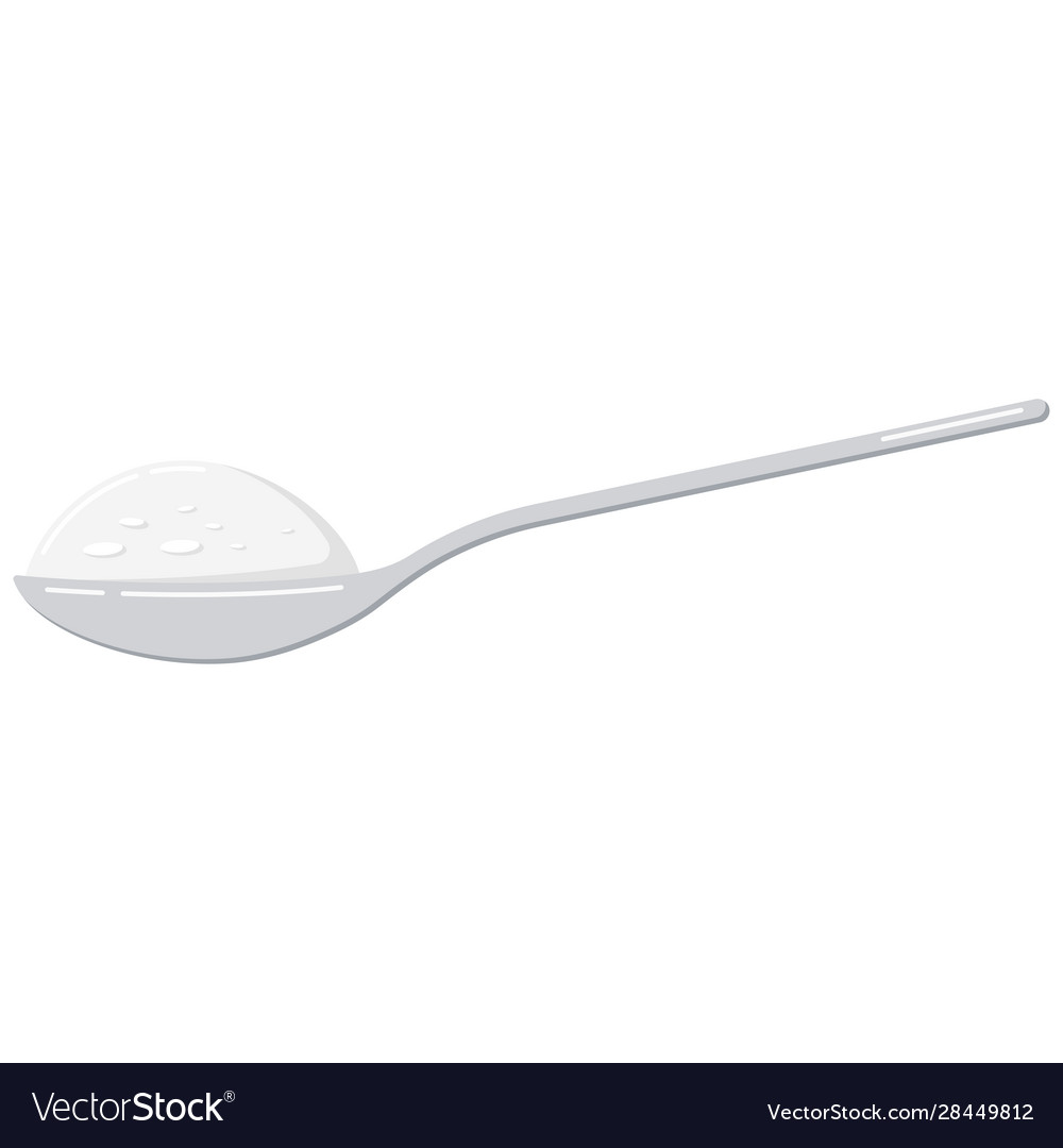 salt-in-spoon-isolated-on-royalty-free-vector-image