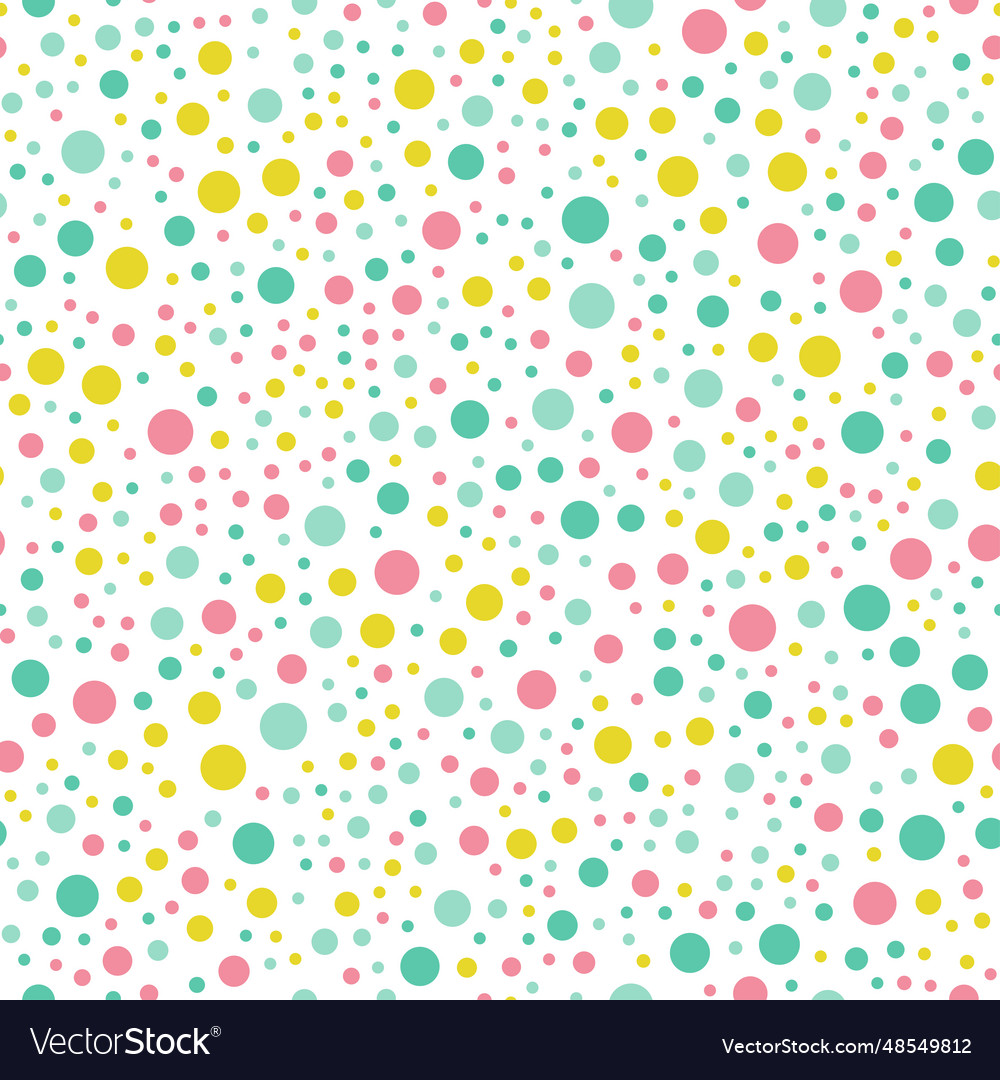 Seamless pattern with circles on white background Vector Image Seamless pattern with circles on white background