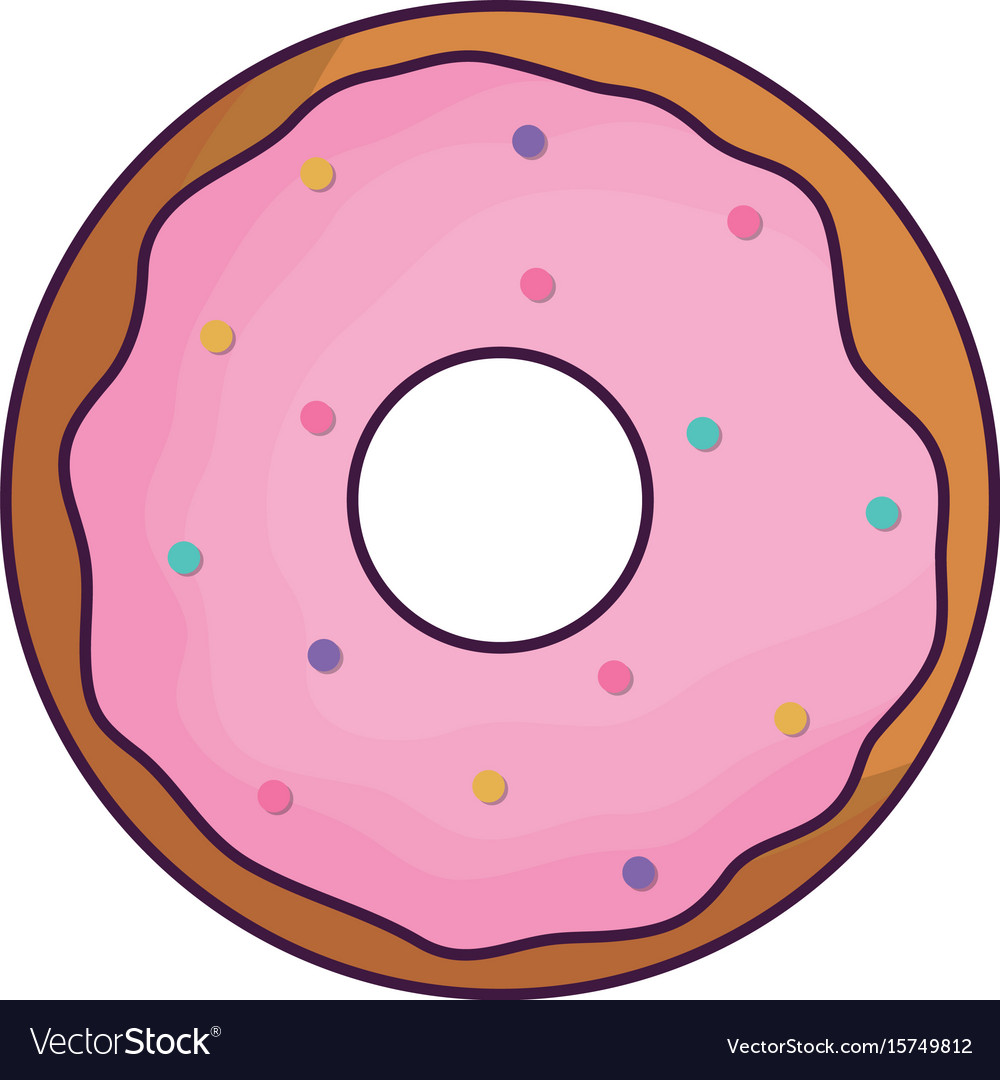 Sweet Donut Icon Royalty Free Vector Image - Vectorstock