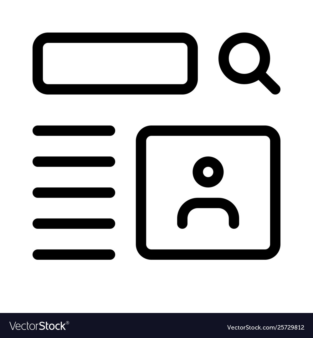 User information database searched with profile