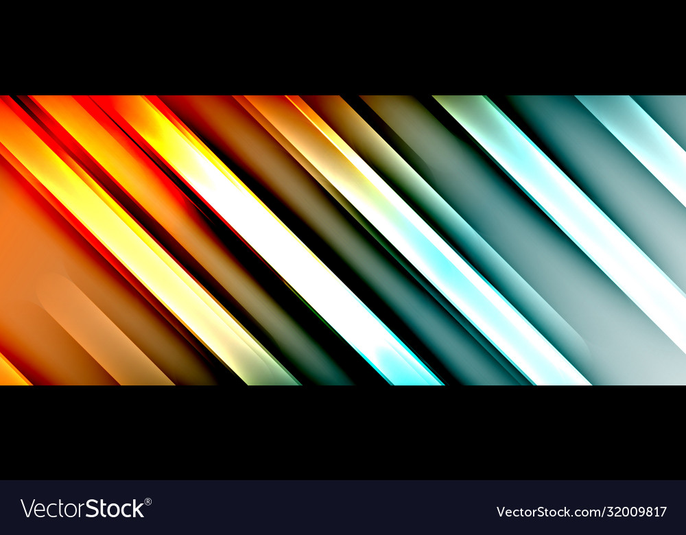 Bright gradient neon lines abstract background
