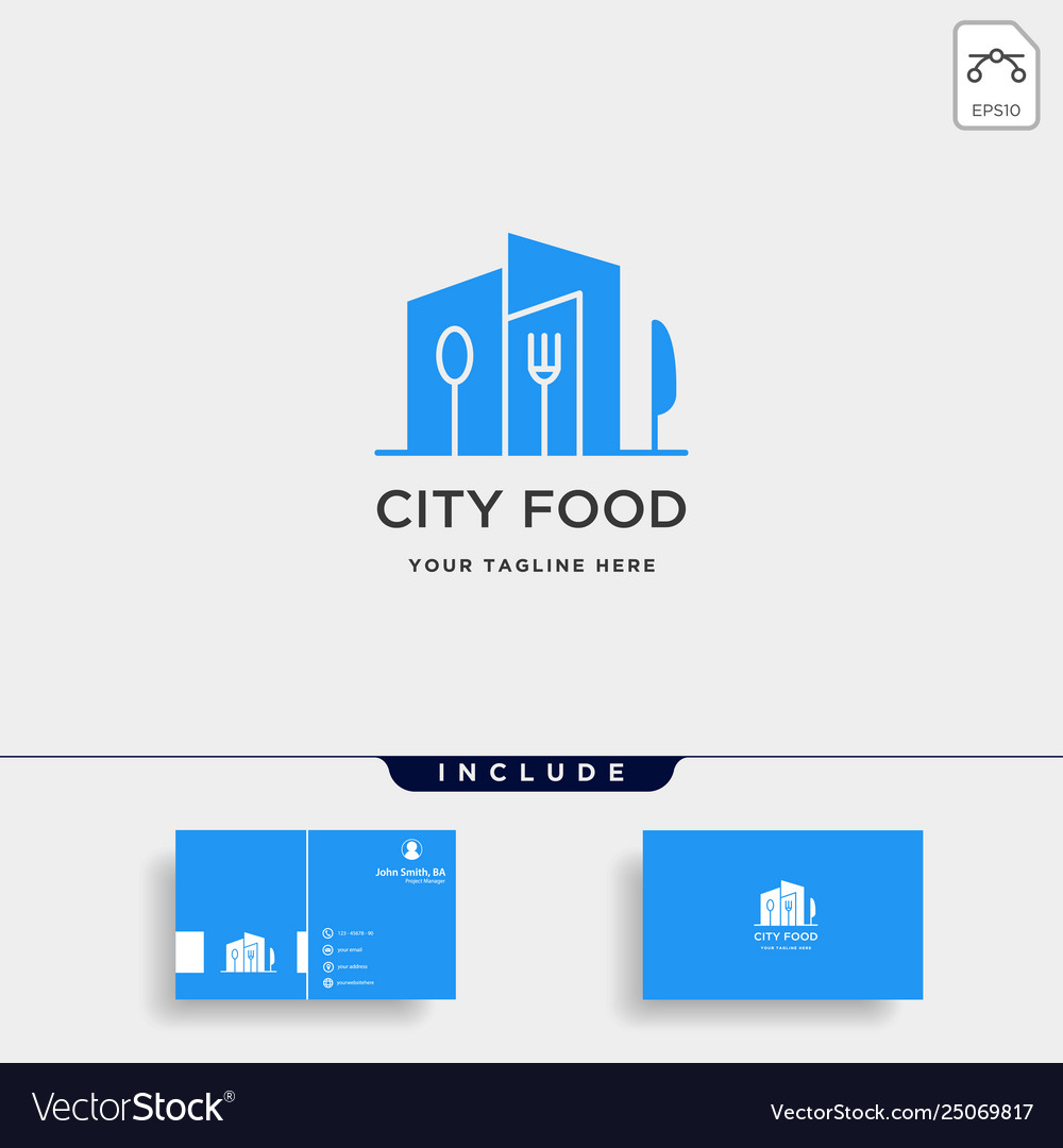 City Food Logo - Einfach und modern