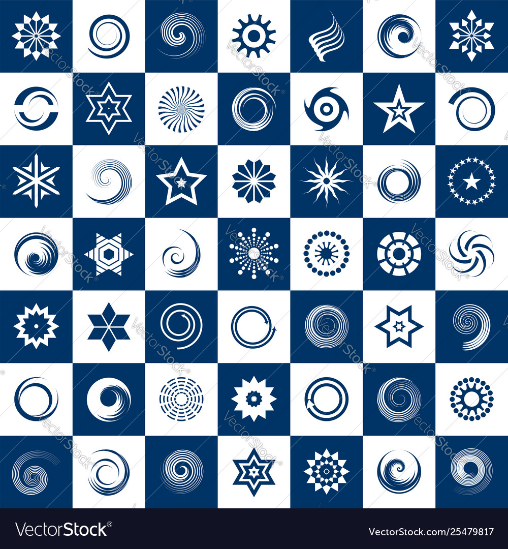 Design elements set vector image Design elements set