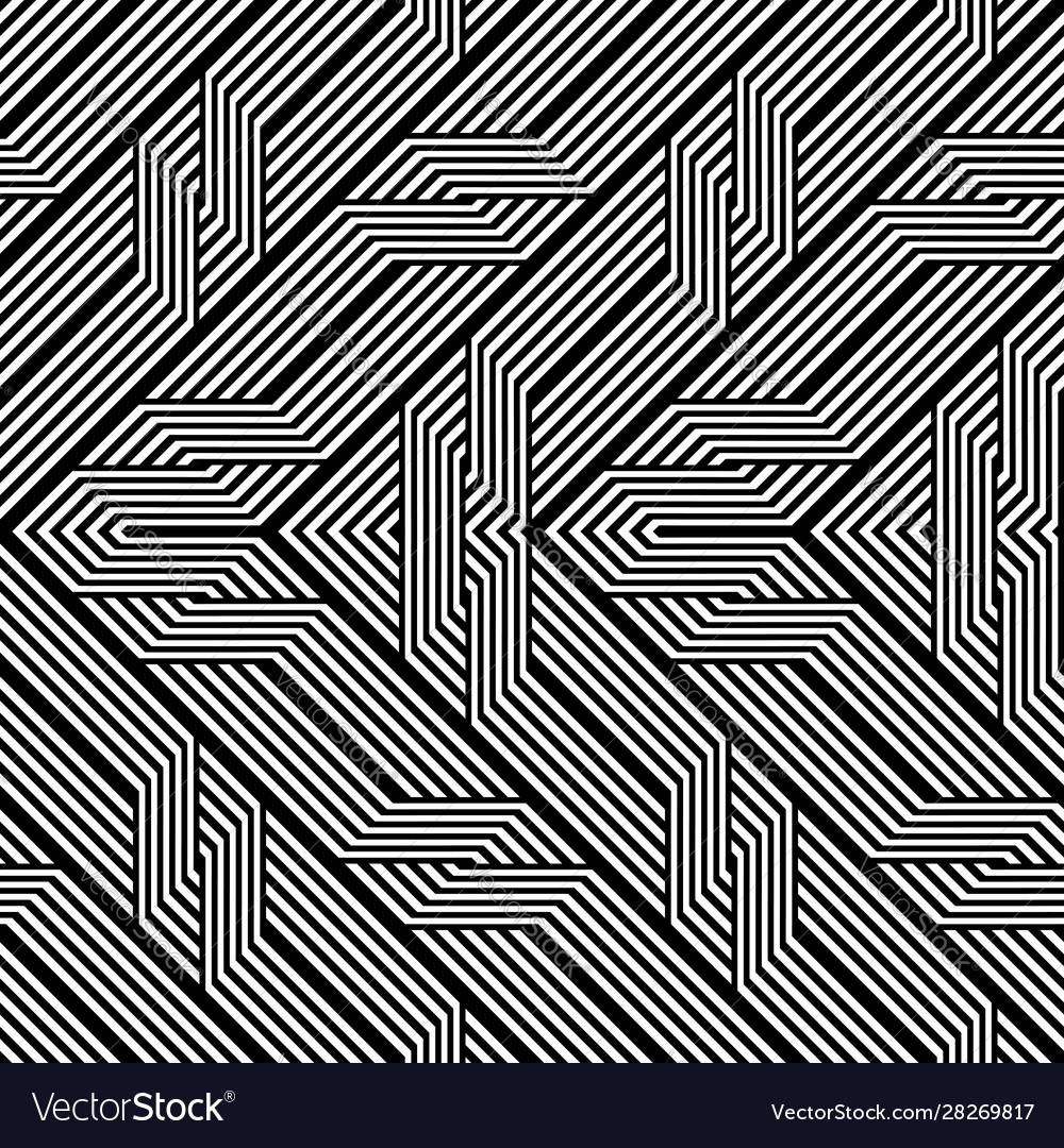 Design seamless monochrome zigzag pattern