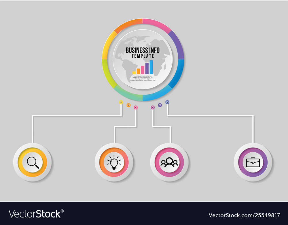 Infographic design template with options steps