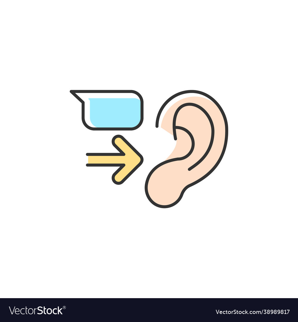 Message receiver rgb color icon vector image Message receiver rgb color icon