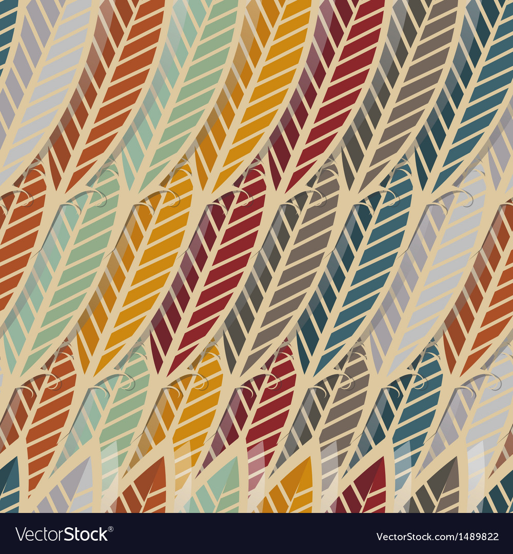 Abstract Feather Pattern