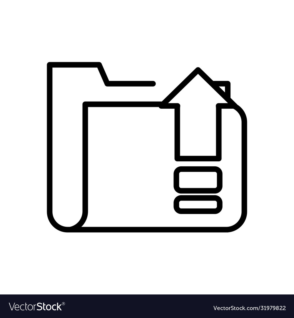 Folder file document line style icon