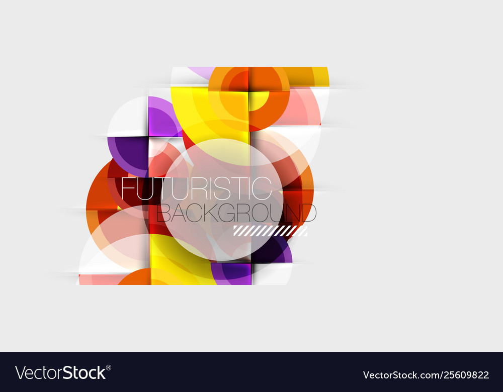 Geometric design abstract background - circles