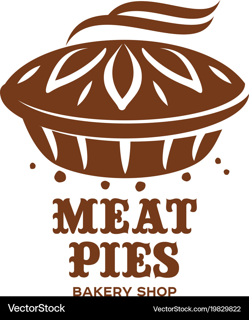 Meat Pie Collection Royalty Free Vector Image - VectorStock