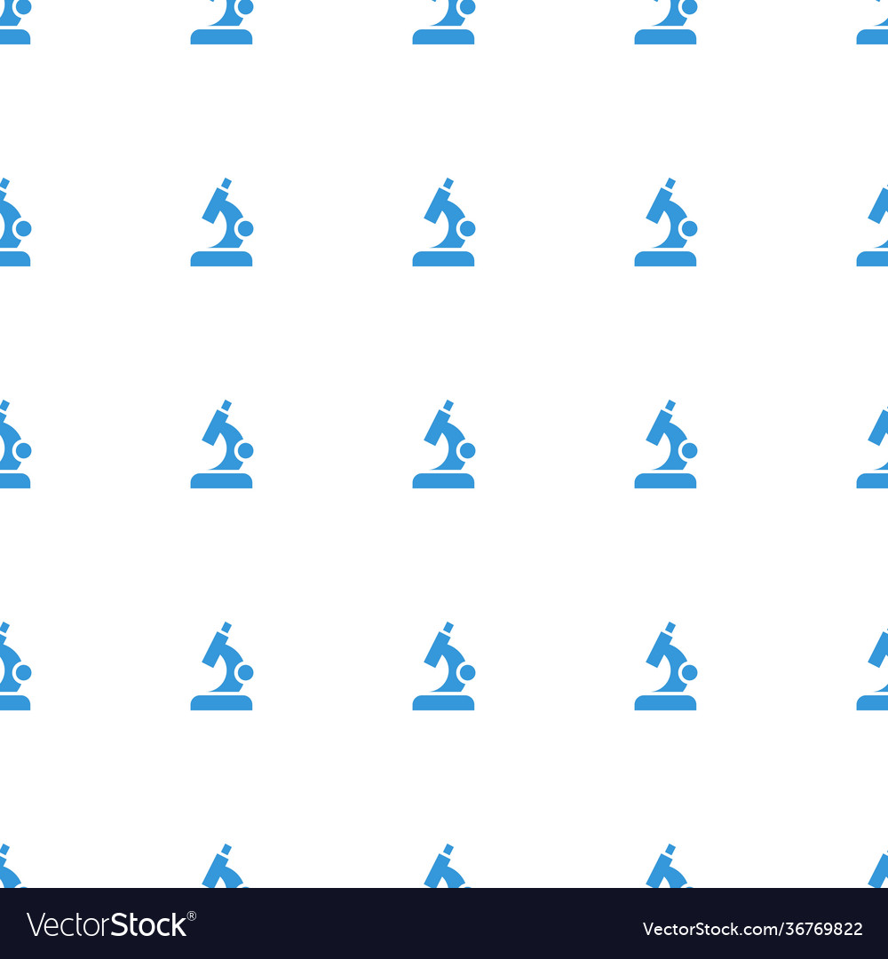 Microscope icon pattern seamless white background