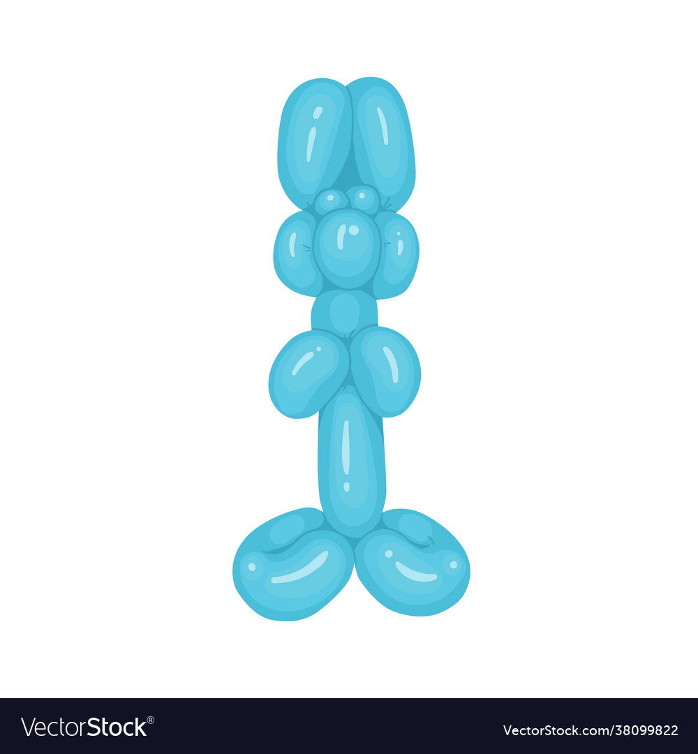 Realistic animal-shaped twisted balloon funny vector image Realistic animal-shaped twisted balloon funny