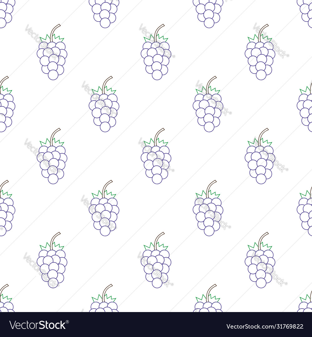 Seamless pattern with grape cartoon background