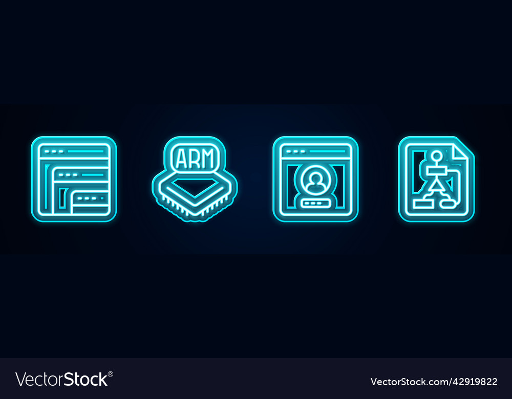 Zeilensoftware Prozessor erstellen Konto vector image Zeilensoftware Prozessor erstellen Konto