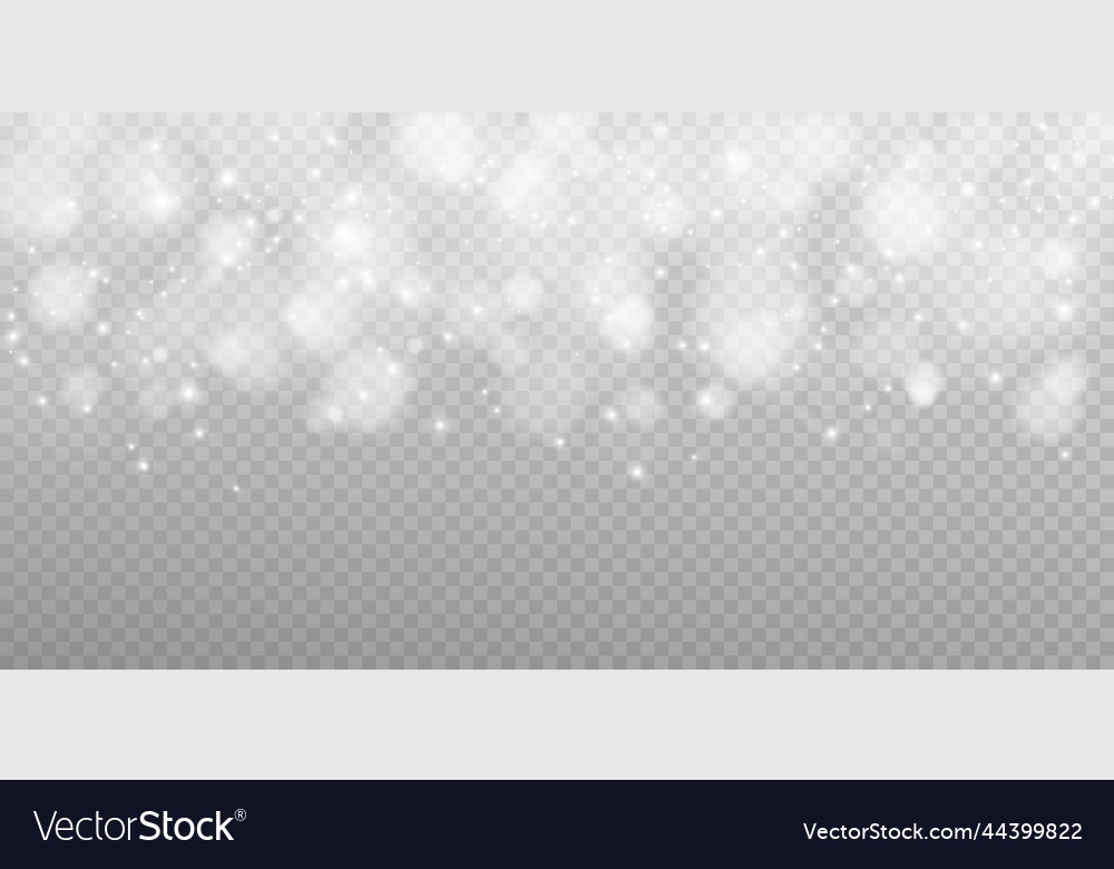 Shining bokeh isolated on transparent background vector image Shining bokeh isolated on transparent background
