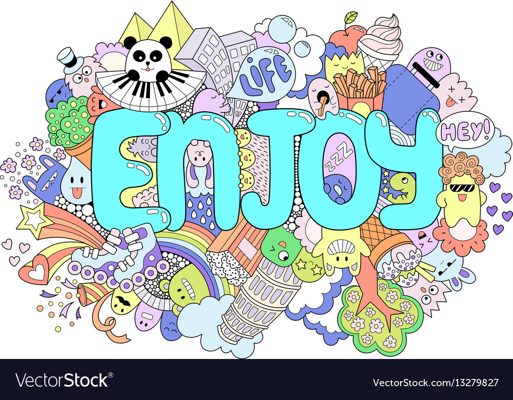 Abstract background with text enjoy texture