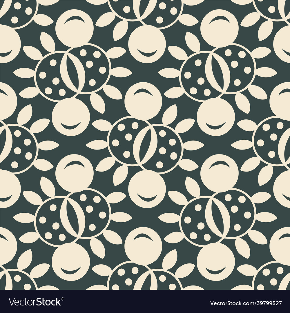 Abstract circles and dots seamless pattern