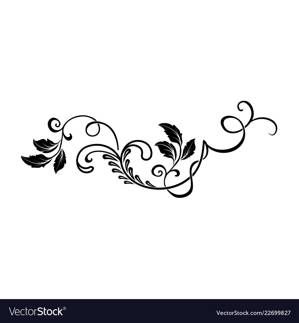 Damask element isolated central Royalty Free Vector Image