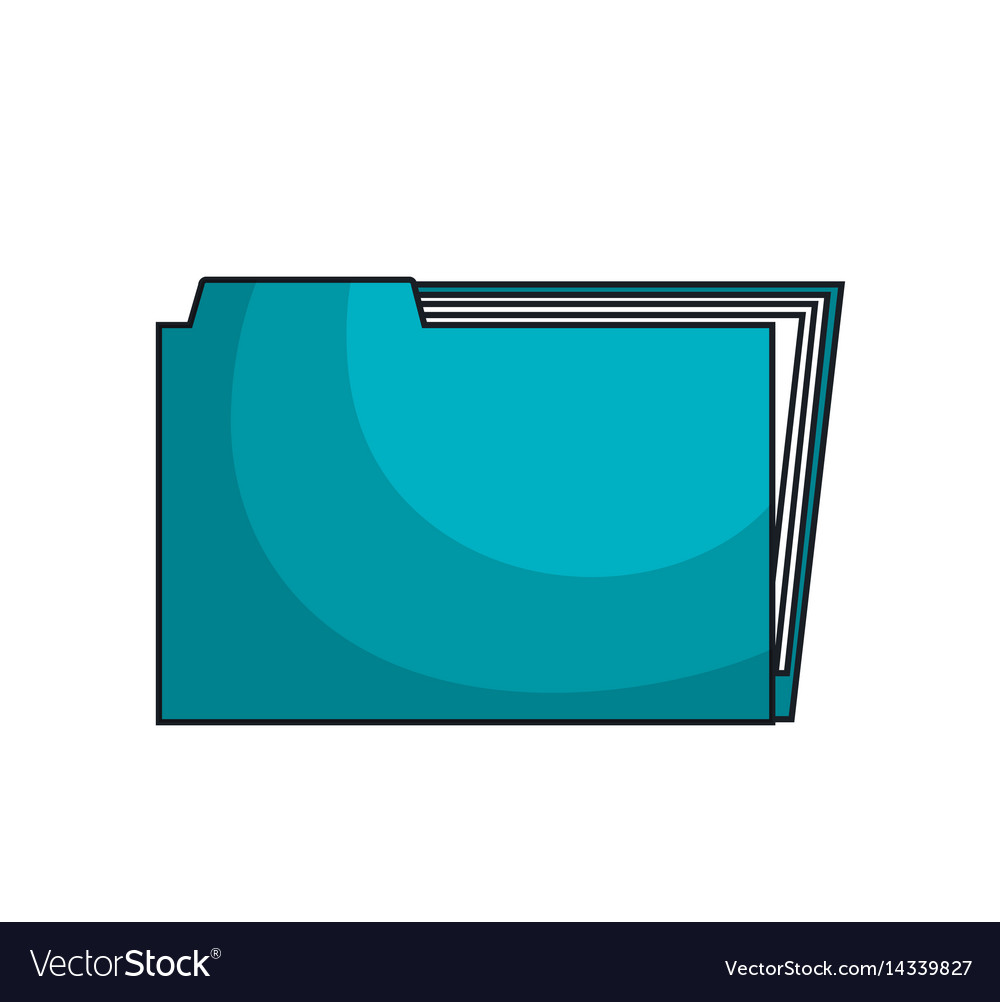 Icon folder files archive isolated