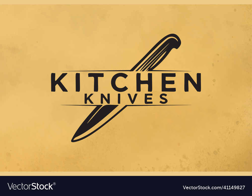 Knife kitchen logo designs inspiration isolated