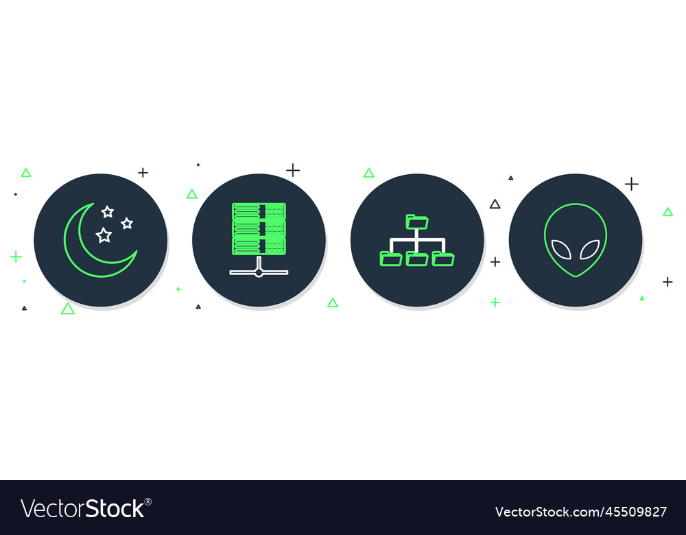 Zeilenserver Daten Webhosting Ordner Baum vector image Zeilenserver Daten Webhosting Ordner Baum