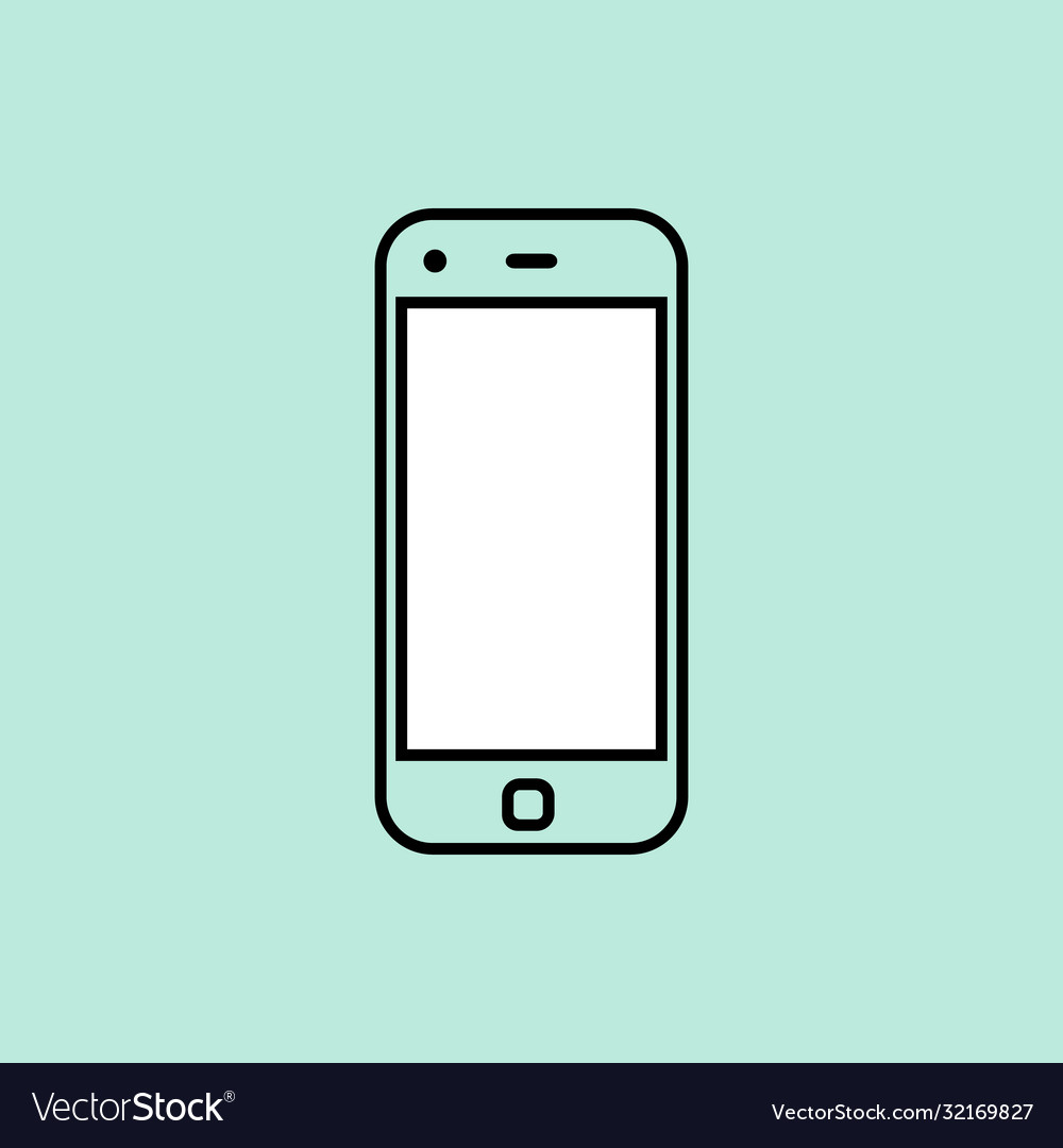 Smartphone design template element for web vector image Smartphone design template element for web