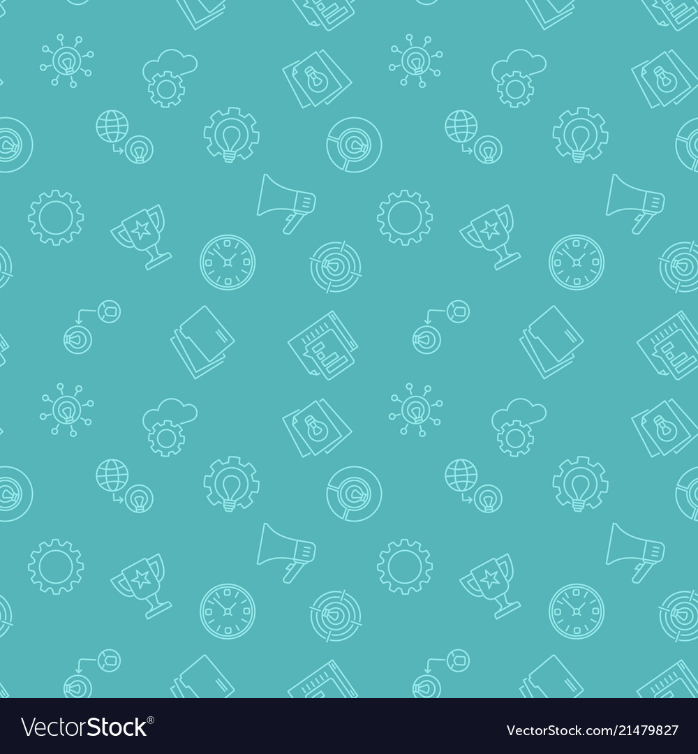 Startup seamless pattern or background vector image Startup seamless pattern or background